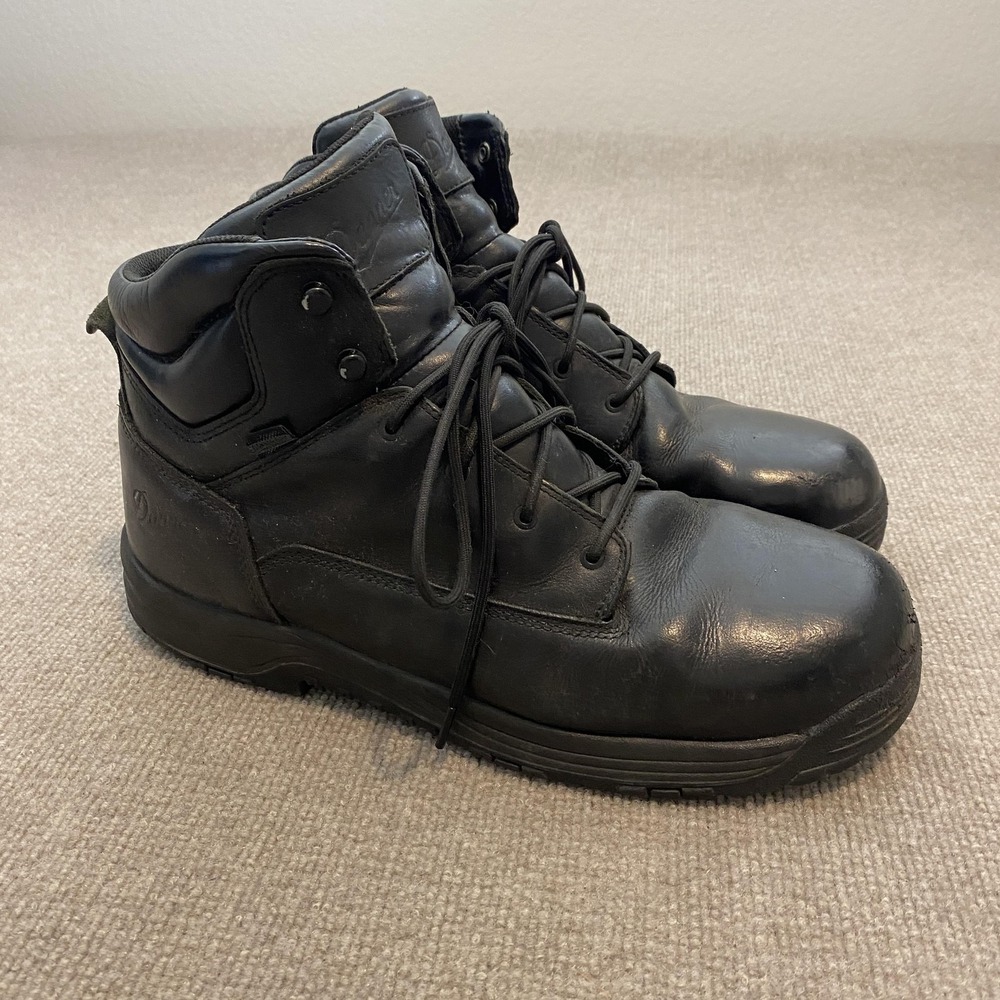 Danner Caliber 6 Boots Men Size 13 EE Black Leather Waterproof Combat Ankle Work